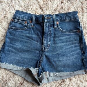 Madewell Dark Blue Jean Shorts